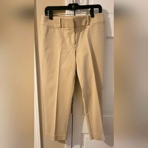 Loft Classic Tan Women's Crop Pants
